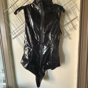 Leather body suit